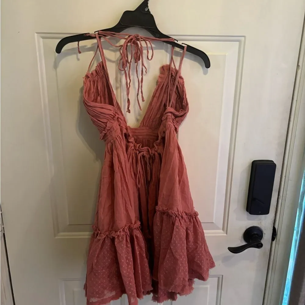 Free People Dusty Rose Backless Dress - Picture 3 of 4
